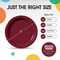 100 Count Burgundy Disposable Paper Plates for Party Wedding Events and Dinners 7 Inch